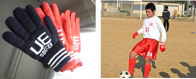オリジナル手袋を御利用された 埼玉県立浦和東高等学校 サッカー部様
